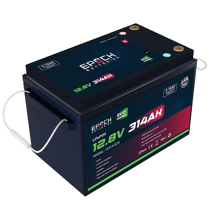 Epoch Batteries 12V 314Ah Eco Series LiFePO4 Lithium Battery