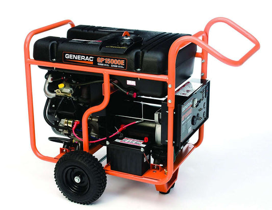 Generac GP15000E 15000W/22500W Generator 50A Gas Electric Start 5734 Open Box