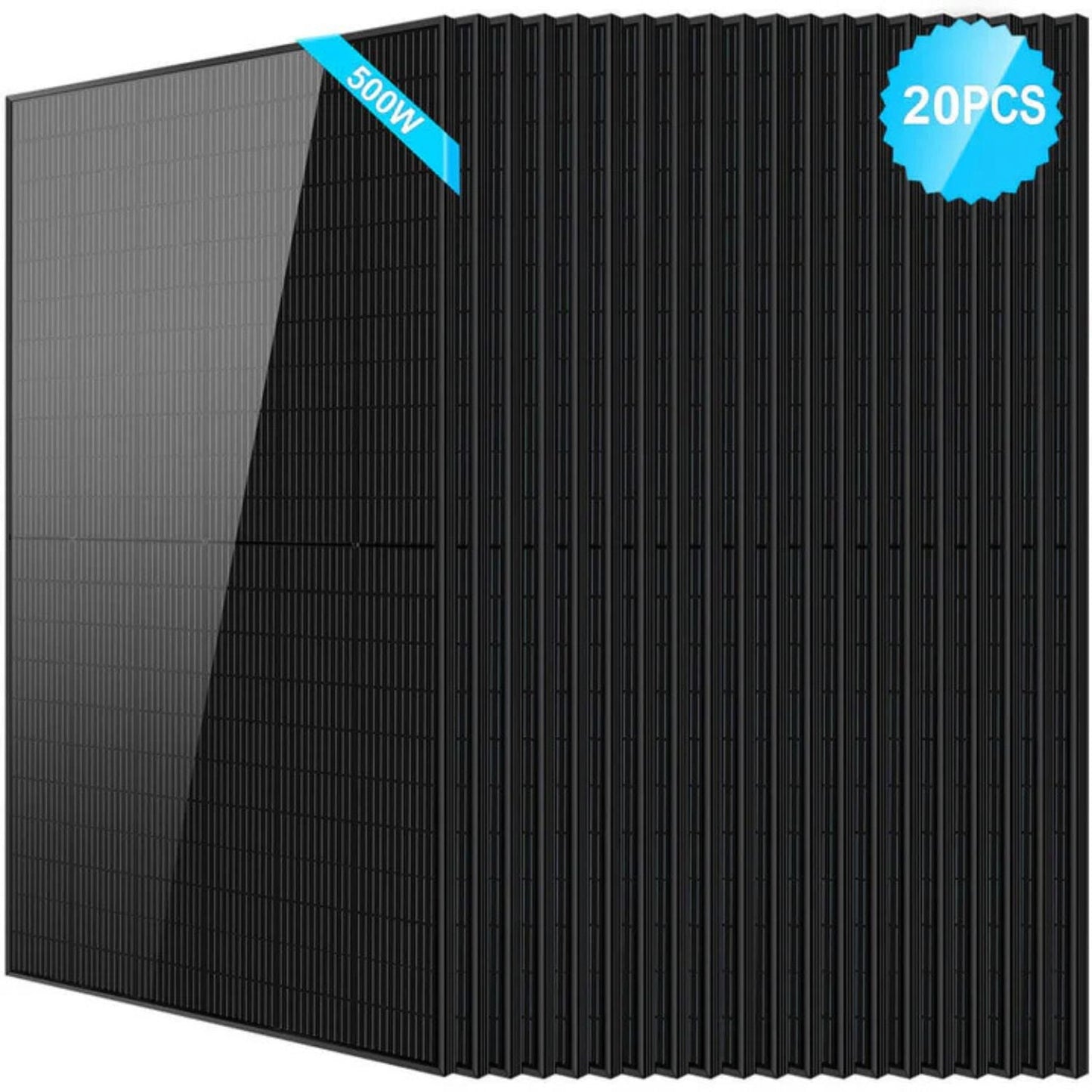 20 pcs SunGold Power 500W Mono Black Solar Panel