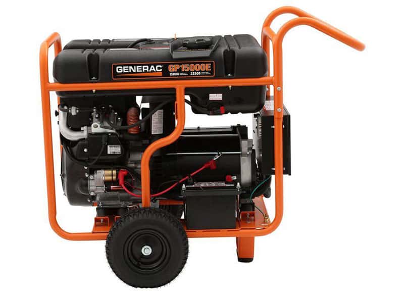 Generac GP15000E 15000W/22500W Generator 50A Gas Electric Start 5734 Open Box