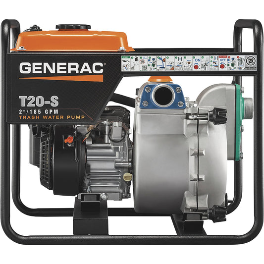Generac 6920 T20-S 185 GPM 211cc 2" Subaru Engine Trash Pump
