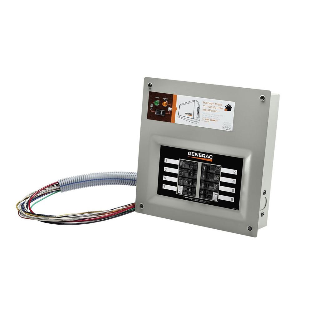 Generac 9854 50-Amp HomeLink Pre-Wired Manual Transfer Switch (10-16 Circuits)