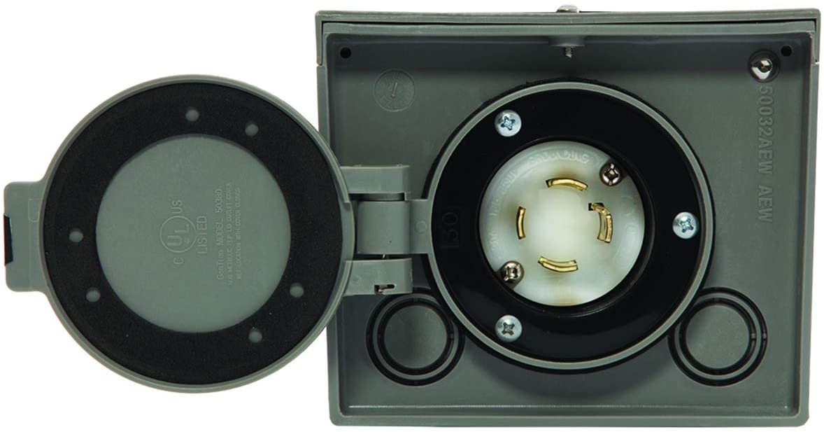 Generac 6340 30 AMP (30A) L14-30 Raintight Power Inlet Box