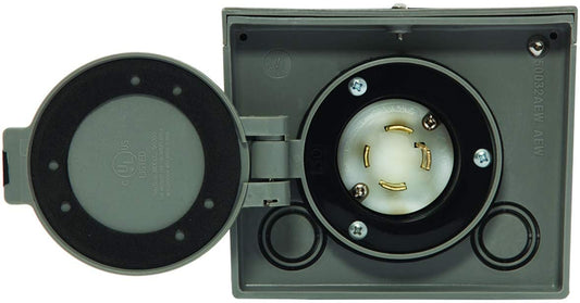 Generac 6340 30 AMP (30A) L14-30 Raintight Power Inlet Box