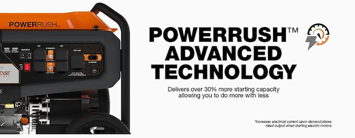 Generac GP8000E 8000W/10000W Electric Start Generator