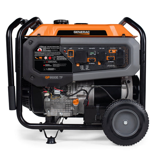 Generac GP9500E TF 8063 9500W/12500W Generator Tri-Fuel Gas Propane Natural Gas 50 Amp COSense Electric Start