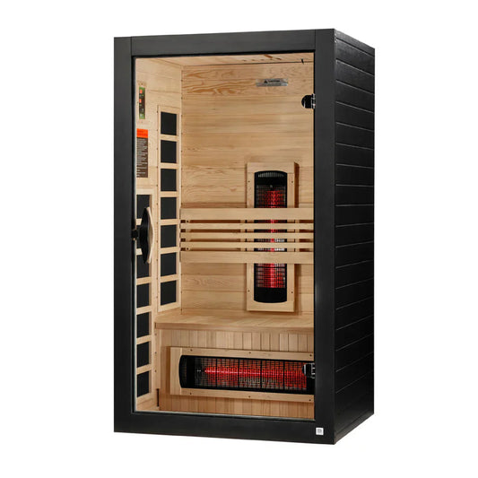 Dynamic Santorini 1-Person Near Zero Full Spectrum Infrared Sauna