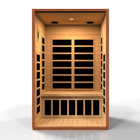Dynamic Saunas Cardoba 2 Person Ultra Low EMF Infrared Sauna, DYN-6203-01 Elite