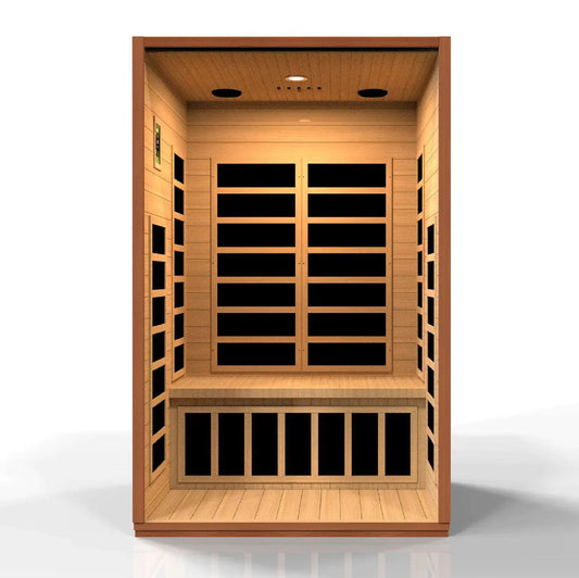 Dynamic Saunas Cardoba 2 Person Ultra Low EMF Infrared Sauna, DYN-6203-01 Elite