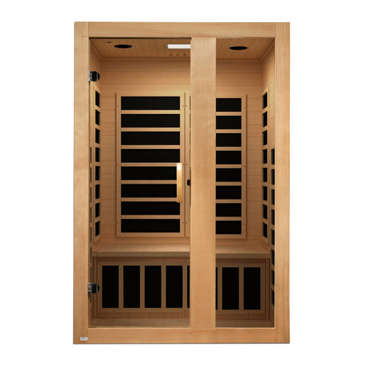 Dynamic Serena Elite 2-Person Low EMF Far Infrared Sauna on white background