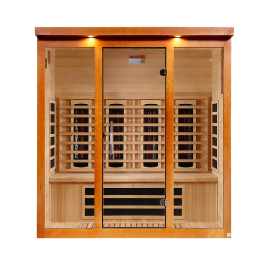 Dynamic Vila Grande 4 Person Full Spectrum Near Zero Far Infrared Sauna DYN-6415-03 - Front