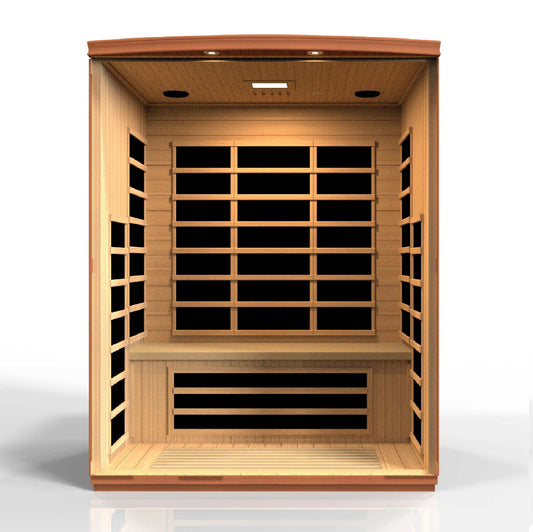Dynamic Saunas Lugano Elite 3 Person Low EMF Far Infrared Sauna, DYN-6336-02 - Interior