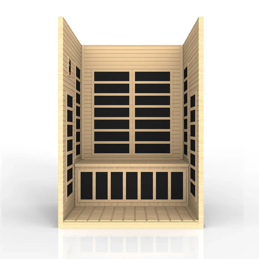 Dynamic Santiago 2 Person Low EMF Far Infrared Sauna Interior