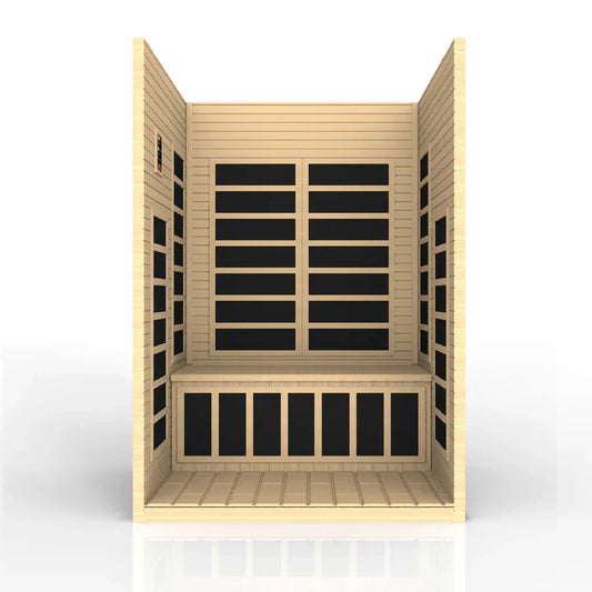 Dynamic Santiago 2 Person Low EMF Far Infrared Sauna Interior
