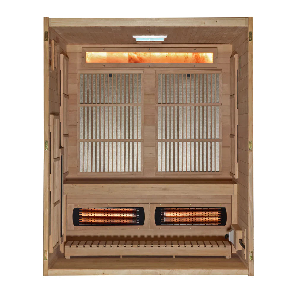 Golden Designs Soria 3-Person Hybrid Indoor Sauna