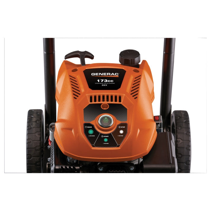Generac 3100 PSI 2.5 GPM Electric Start Gas Pressure Washer Kit with Attachments 7143