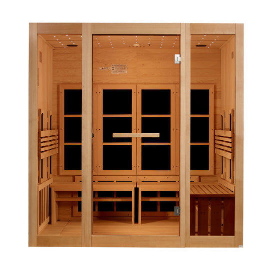 Golden Designs Catolonia 8 Person Full Spectrum Near Zero EMF FAR IR Sauna