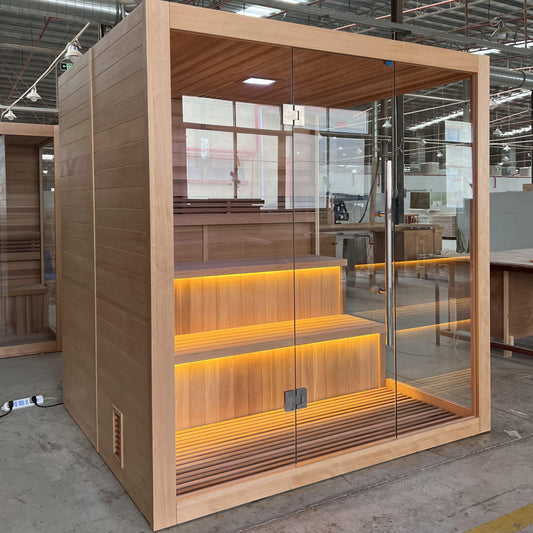 Golden Designs Kuusamo Traditional Indoor Sauna - Left Side