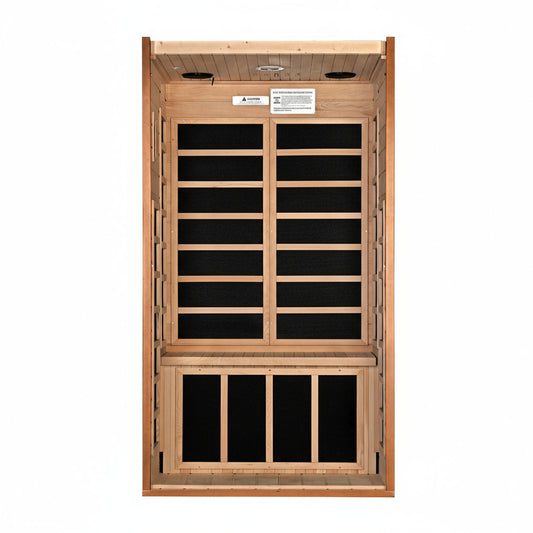 Interior View of Dynamic Saunas Avila Elite At Home Infrared Sauna