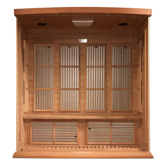 Maxxus Saunas 4-Person Cedar Near Zero EMF Far Infrared Sauna, MX-K406-01-ZF CED