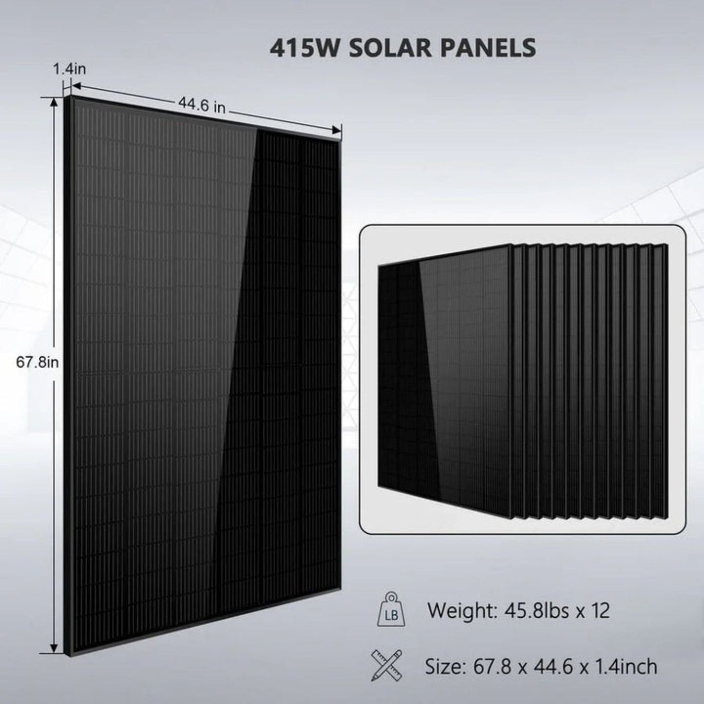 SunGold Power 415 Panels