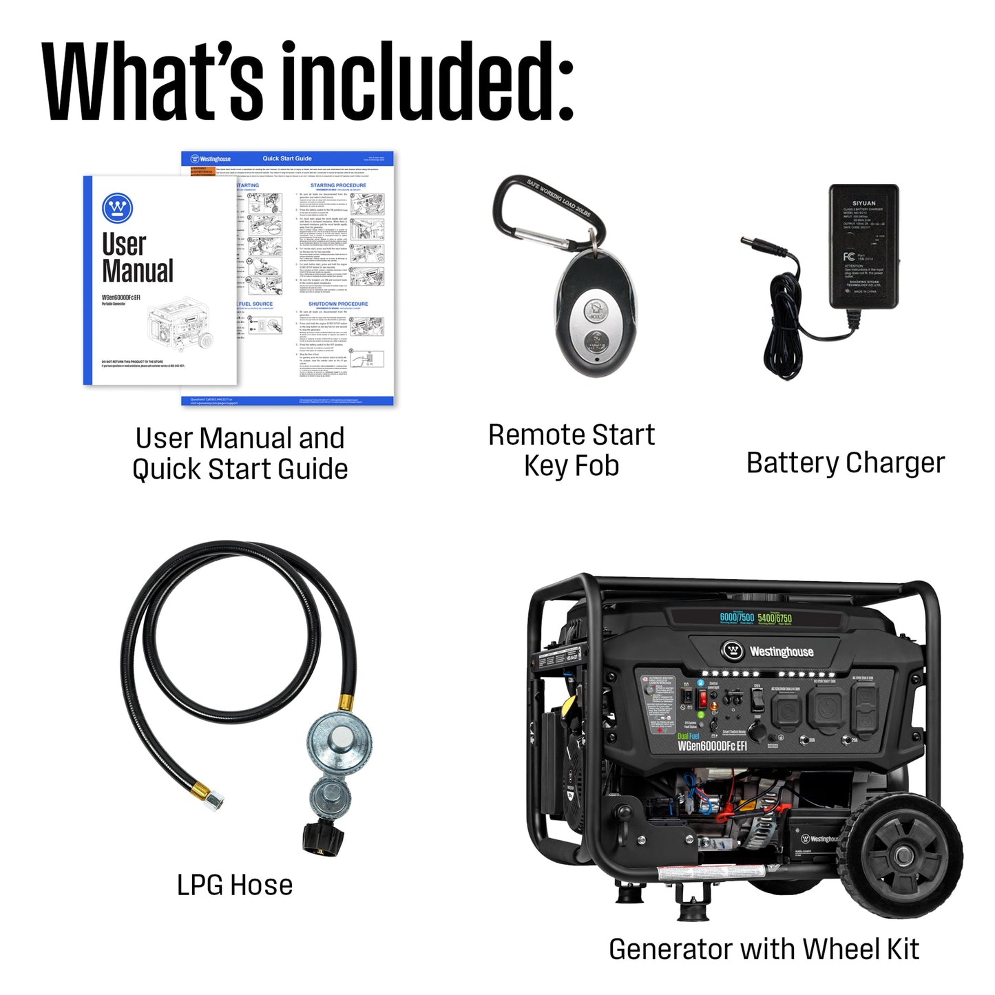 WGen6000DFc EFI - Dual Fuel with CO Sensor