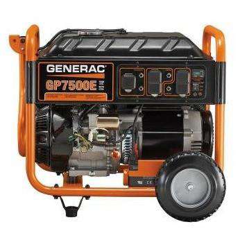 Generac GP7500E 7500W/9375W Gas Generator Electric Start
