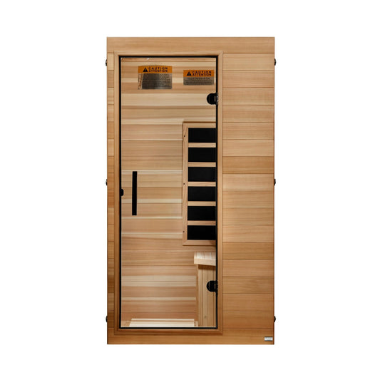 Dynamic Sicily 1 Person Ultra Low EMF Far Infrared Sauna - Front