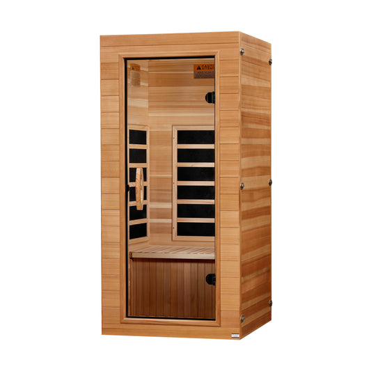 Dynamic Vero 1 Person Ultra Low EMF FAarInfrared Sauna - Side