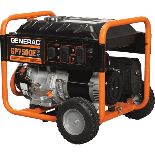 Generac GP7500E 7500W/9375W Gas Generator Electric Start