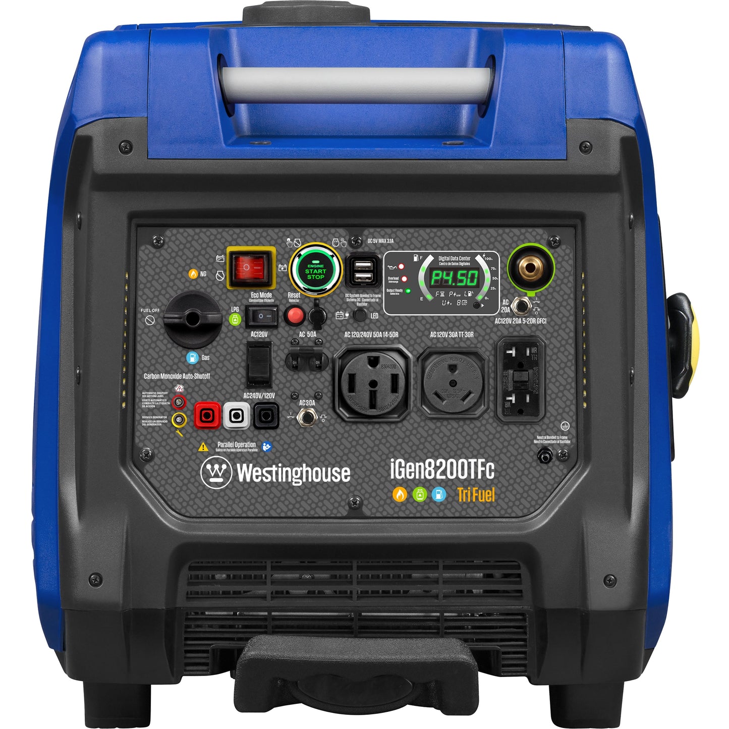 iGen8200TFc Inverter Generator - Tri-Fuel with CO Sensor