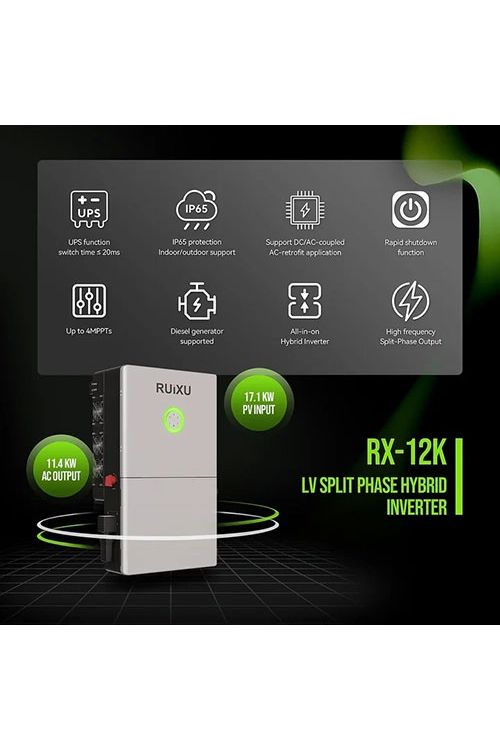 RUiXU RX-12K Split Phase Hybrid Inverter