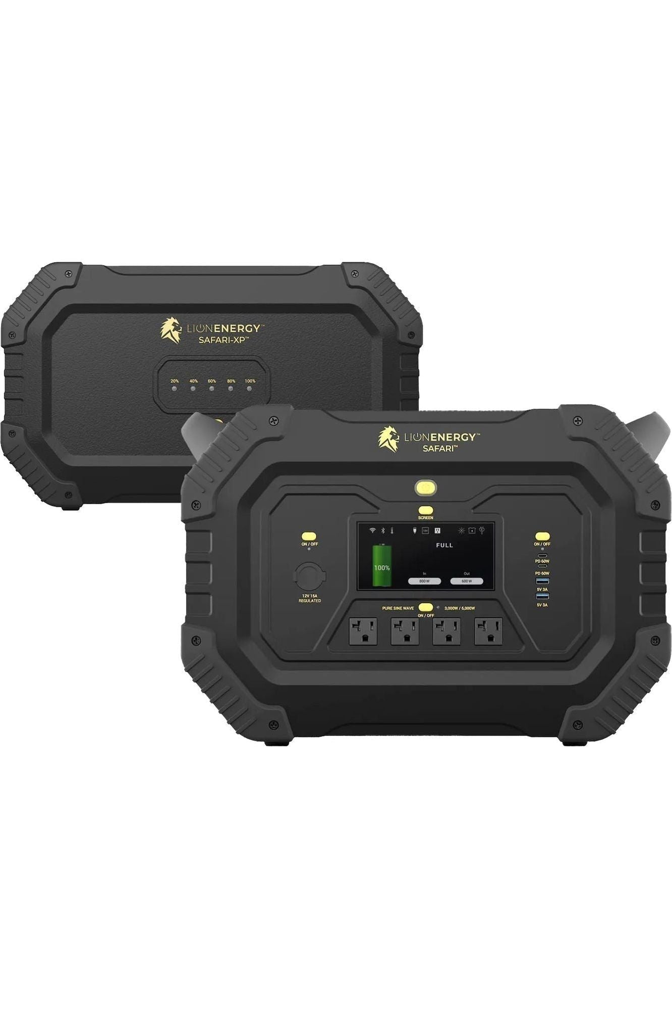 Lion Energy Safari+XP - Portable Power Station Bundle