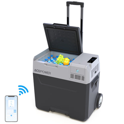 Acopower LionCooler Pro Portable Solar Fridge Freezer, 32 Quarts – With Battery