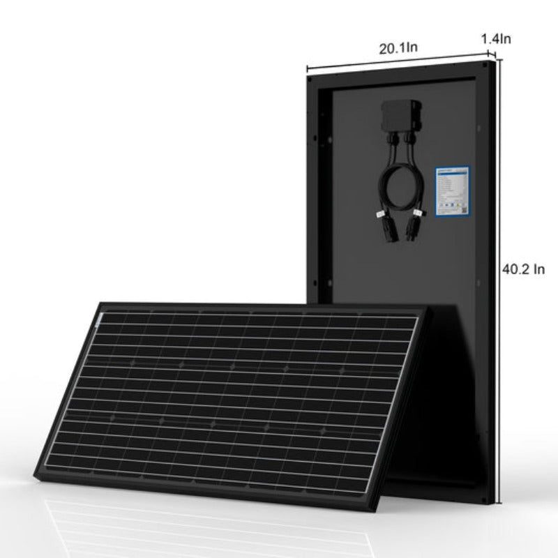 Acopower 100w mono kit
All Black 200w 20A PWM