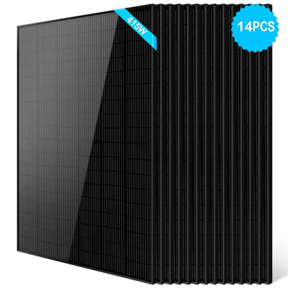 14 pcs SunGold Power 415W Mono Black Solar 