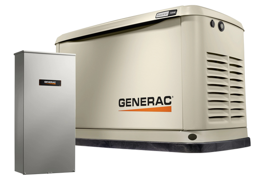 Generac 14kW Guardian LP/NG Wi-Fi Standby Generator w/ 200 amp Automatic Transfer Switch 72259 New