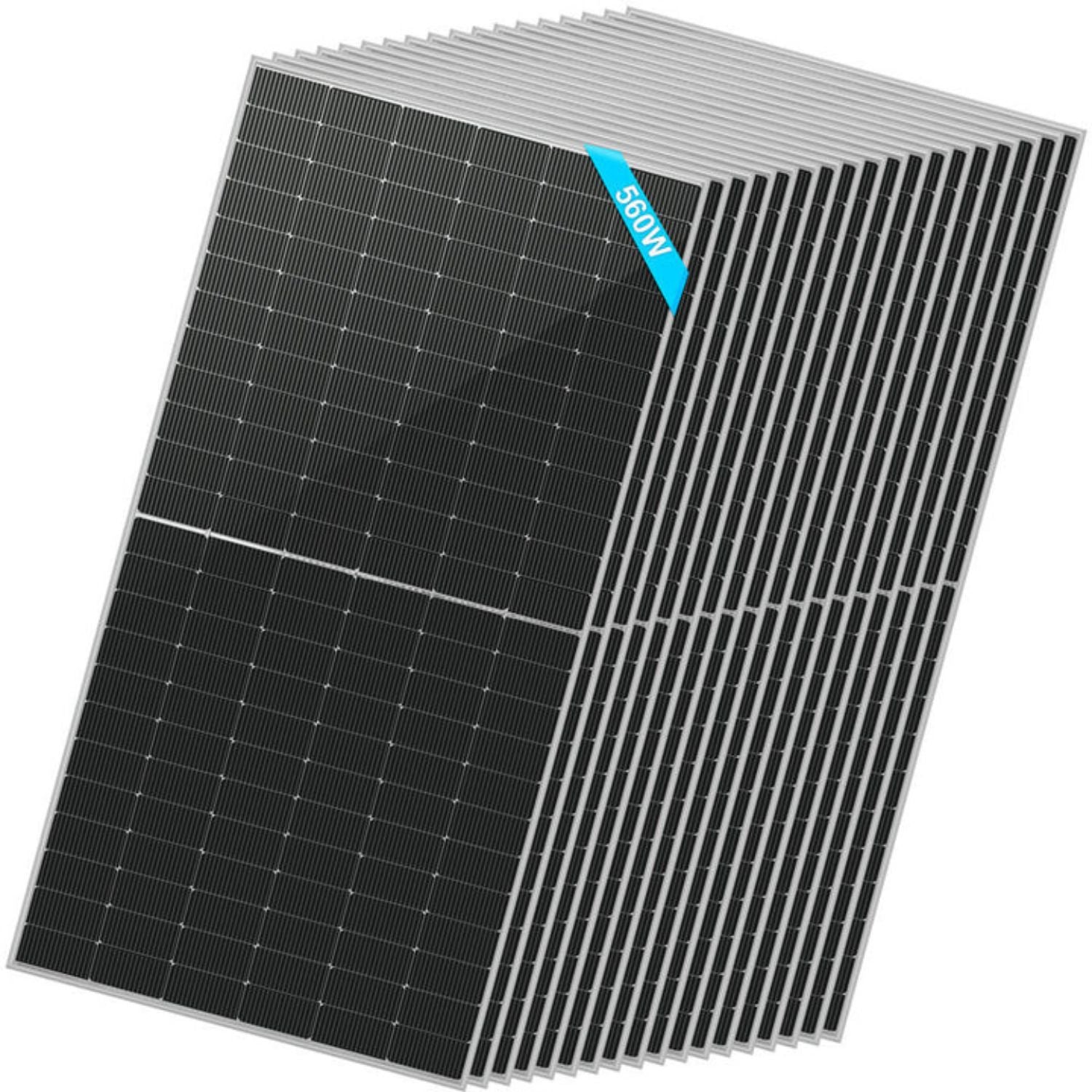 18 pcs SunGold Power 560 Watt Bifacial PERC Solar Panel