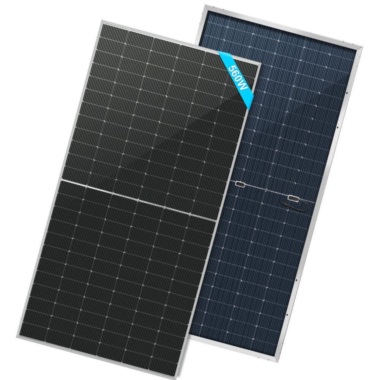 2 Pcs SunGold Power 560 Watt Bifacial PERC Solar Panel