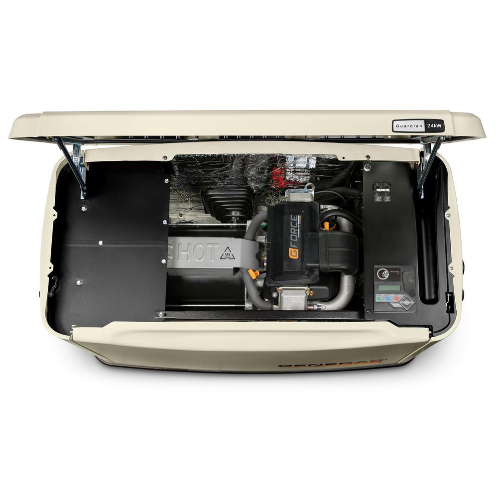 Generac 7210 Guardian 24kW Standby Generator WiFi w/ 200 Amp Automatic Transfer Switch Open Box