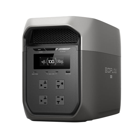 EcoFlow DELTA 3 Max Portable Power Station | 2048Wh | 2400W | 500W Solar Input