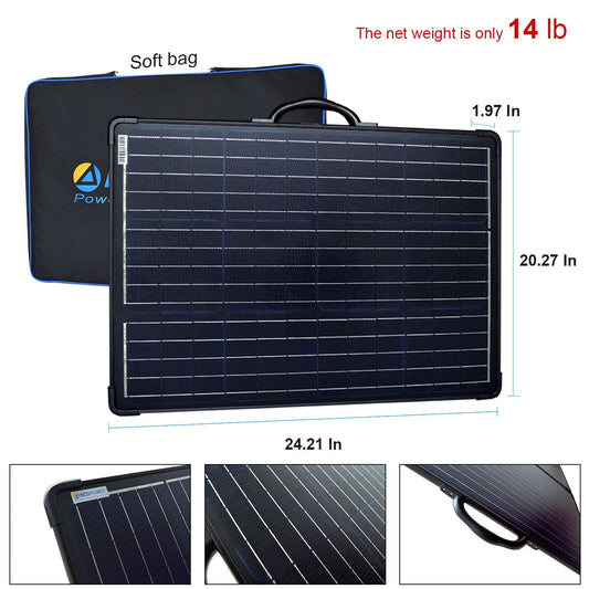 Acopower Foldable kits Framed All black 120W