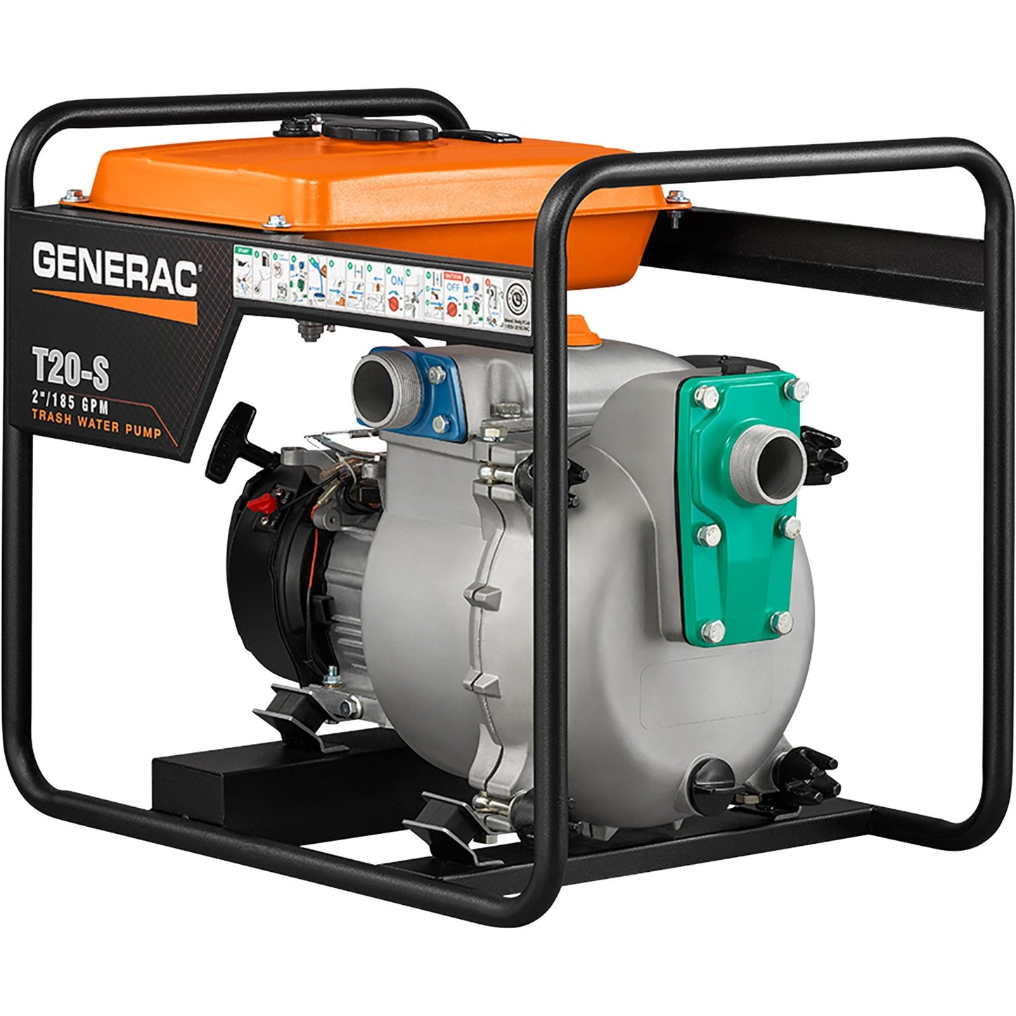 Generac 6920 T20-S 185 GPM 211cc  2" Subaru Engine Trash Pump New