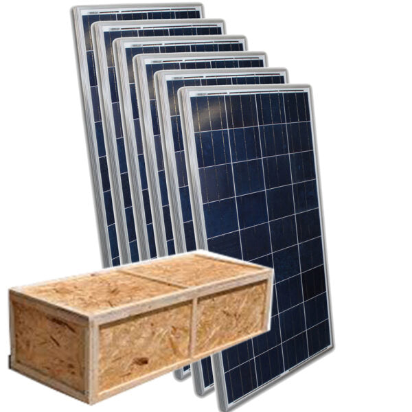 6-Pack Of AIMS Power 330 Watt Monocrystalline Solar Panel With Aluminum Frame