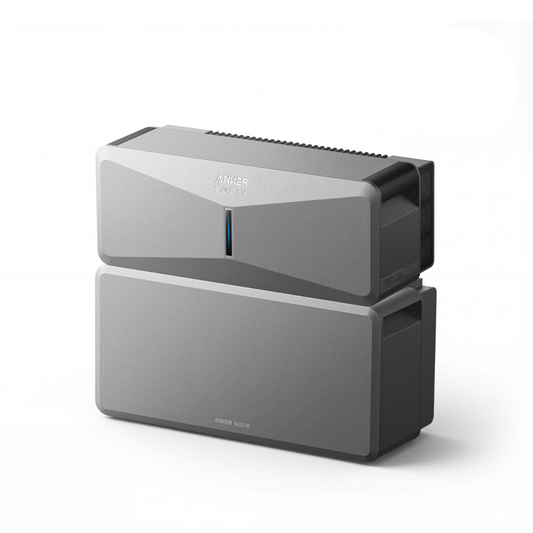 Anker SOLIX E10 Smart Hybrid Whole-Home Backup System | 6-30kWh LiFePO4 Battery | 10-30kW Turbo Output | 9kW Solar Input | Smart Grid & Storm-Guard
