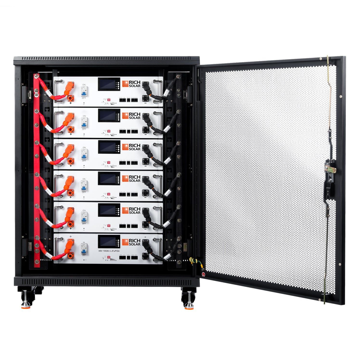 6 Rich Solar ALPHA 5 Battery with free Server rack