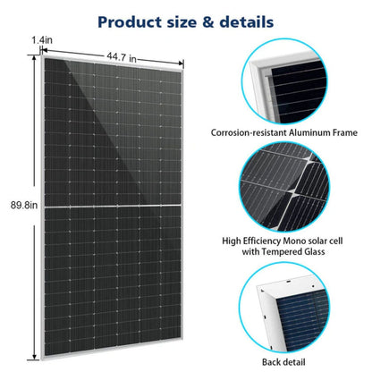 SunGold Power 560 Watt Bifacial PERC Solar Panels | 32 Panels
