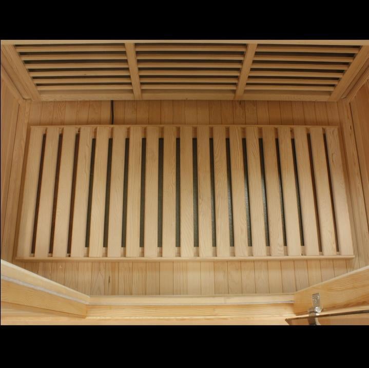 Maxxus 3 Person Corner Low EMF FAR Infrared Canadian Red Cedar Sauna MX-K356-01 CED Floor Heater