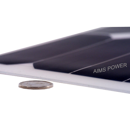 AIMS Power 130W Slim & Flexible Monocrystalline Solar Panel Is As Thin As A Coin