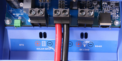 AIMS Power 40 Amp MPPT Solar Charge Controller Inputs With Wires